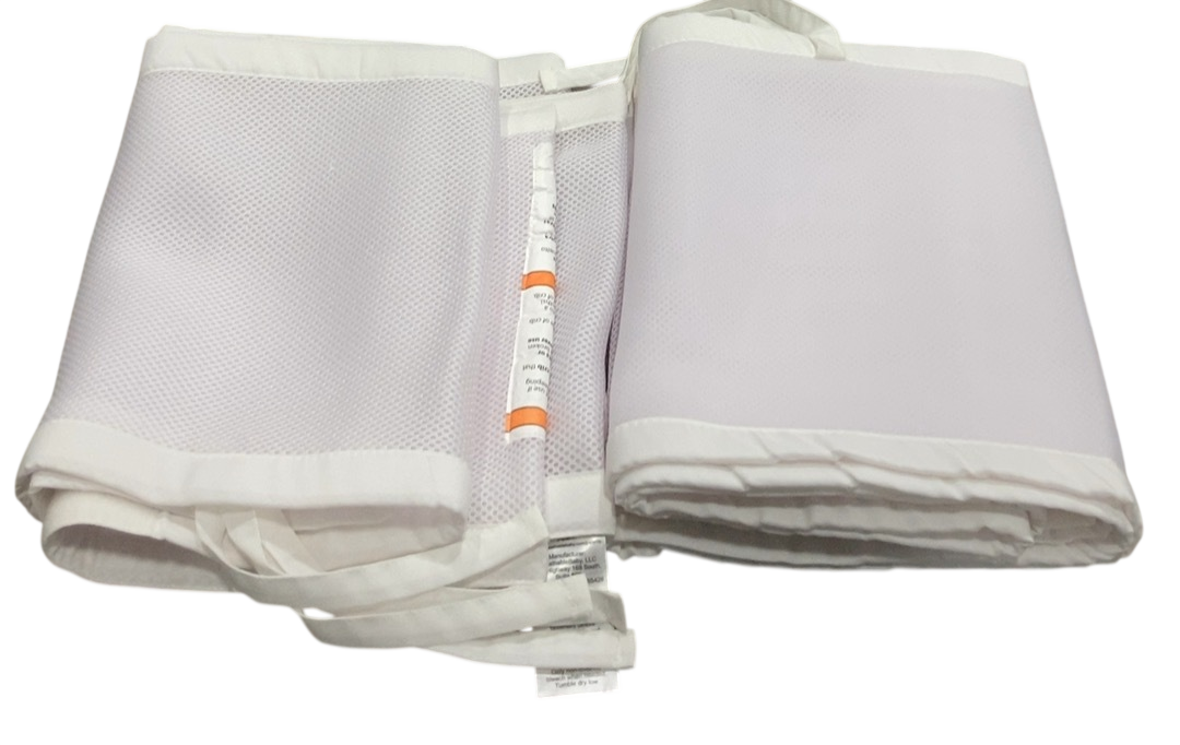 Shop Breathable Baby Mesh Crib Liner, Full Size/4 Sides, White at GoodBuy Gear