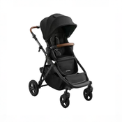 Shop Mockingbird Single to Double 3.0 Stroller, 2025, Charcoal with Penny Leather, Solid Black at GoodBuy Gear