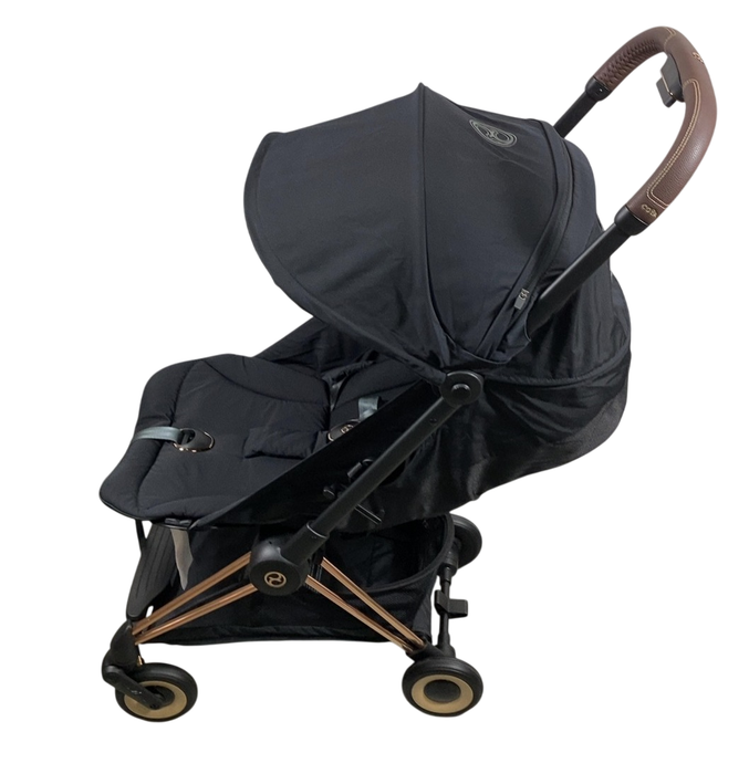 Shop Cybex Coya Stroller, 2023, Rose Gold, Sepia Black at GoodBuy Gear