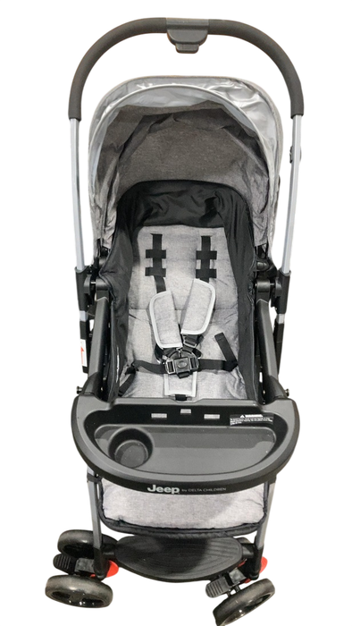Shop Delta Children Unlimited Jeep Stroller with Reversible Handle, 2024, Grey Tweed at GoodBuy Gear