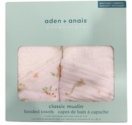 Shop Aden + Anais Essentials Cotton Muslin Hooded Towel, 2 Pack, Country floral at GoodBuy Gear