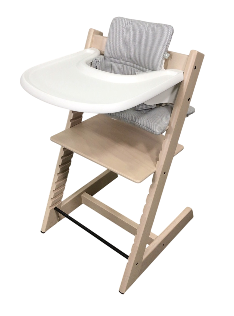 Stokke Tripp Trapp Complete High Chair, Whitewash, Nordic Grey, 2