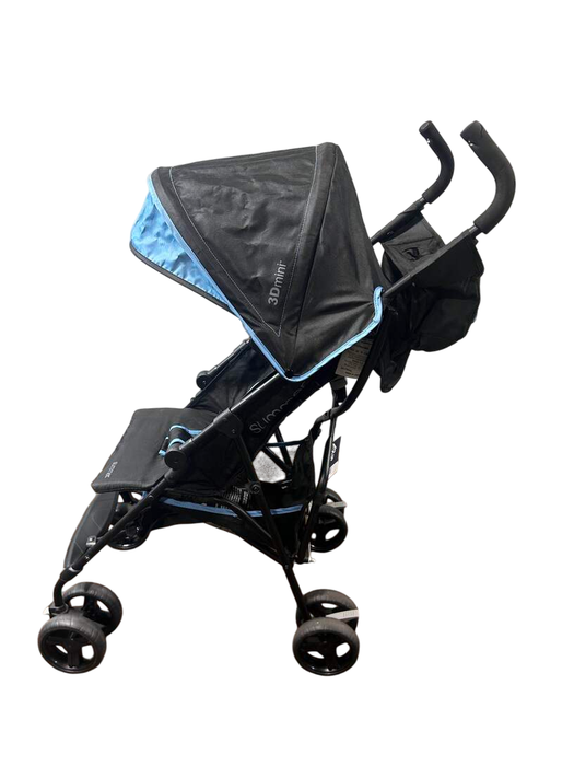 secondhand Summer Infant 3D Mini Stroller, 2020, Blue/Black