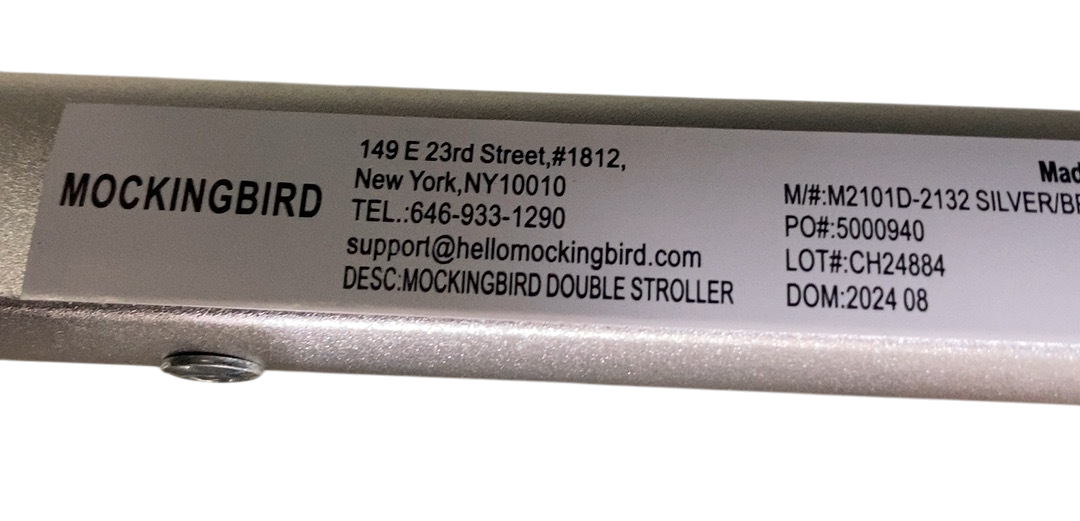 Shop Mockingbird Single to Double 2.0 Stroller, 2024, Black, Silver With Penny Leather, Watercolor Drops at GoodBuy Gear