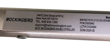 Shop Mockingbird Single to Double 2.0 Stroller, 2024, Black, Silver With Penny Leather, Watercolor Drops at GoodBuy Gear