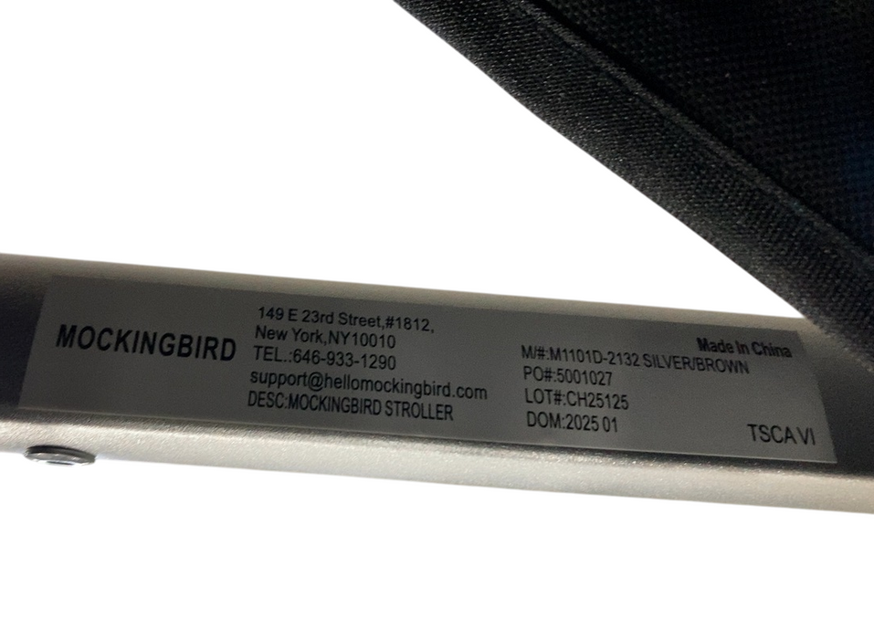 Shop Mockingbird Single 2.0 Stroller, Bloom, Watercolor Drops, Silver With Penny Leather, 2025 at GoodBuy Gear