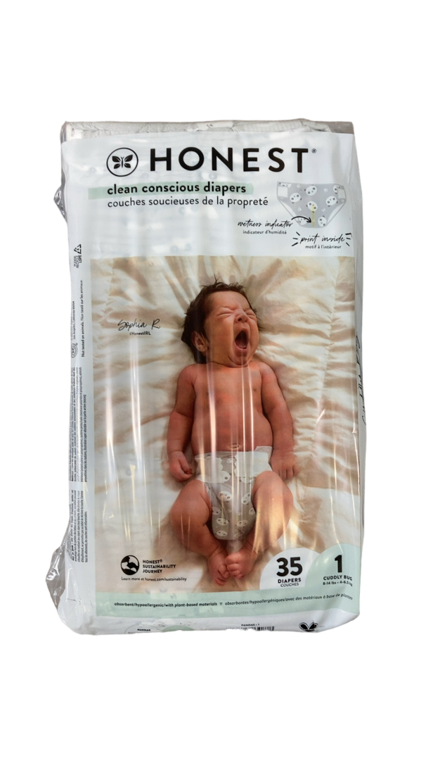 Honest Company Size Diapers 35 Ct, Pandas