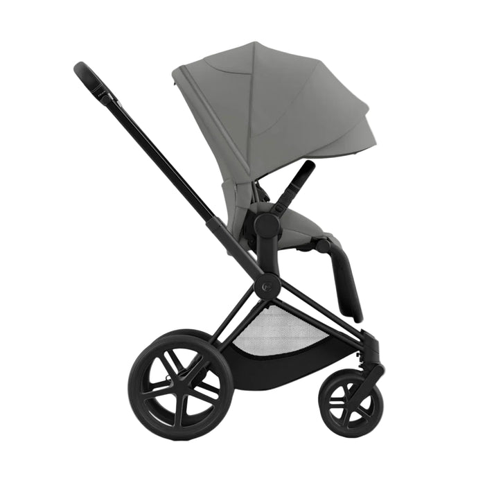 Cybex Priam4 Stroller, 2024, Matte Black, Mirage Grey