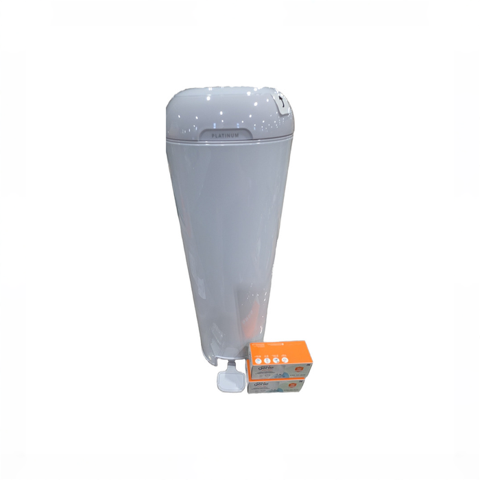 Shop Diaper Genie Platinum Pail Gift Set, Lily White at GoodBuy Gear
