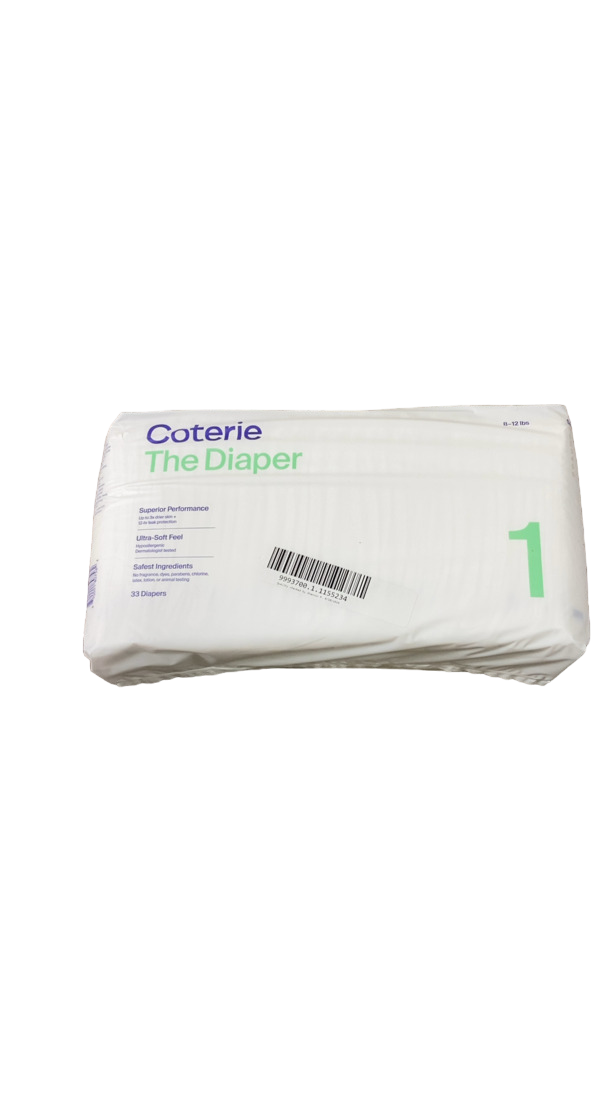 Coterie Size 1 Diapers, 33 Count — GoodBuy Gear