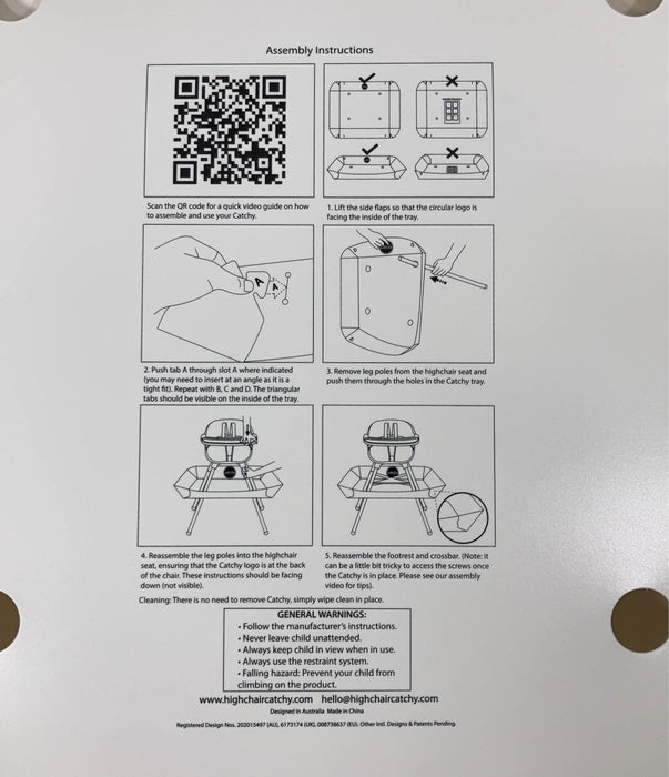 Catchy The Food Catcher For High Chairs
