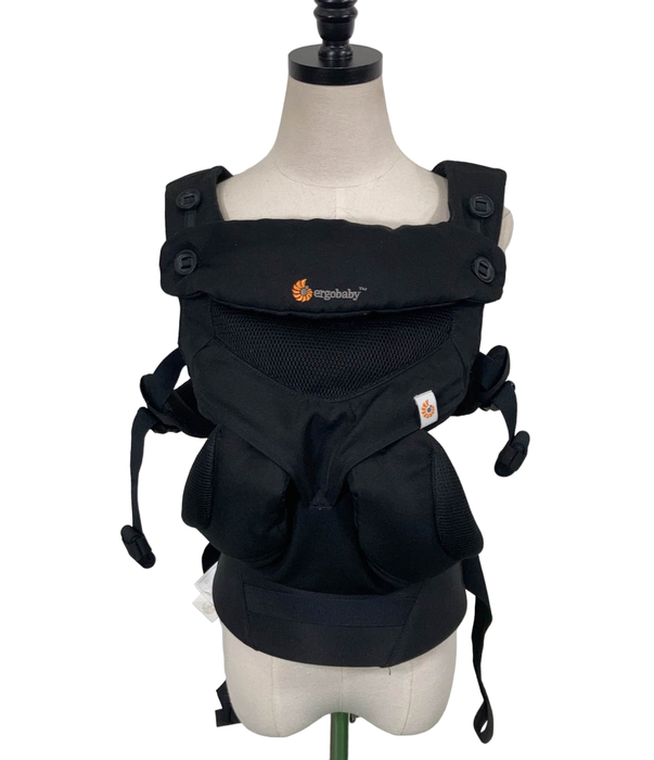 used Ergobaby 360 All Positions Cool Air Mesh Baby Carrier, Onyx Black