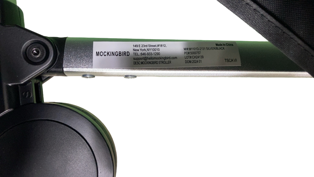 Shop Mockingbird Single 2.0 Stroller, 2024, Black, Silver With Black Leather, Watercolor Drops at GoodBuy Gear