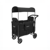 Shop Wonderfold W2 Multifunctional Double Stroller Wagon, 2026, Black, Plus Model at GoodBuy Gear