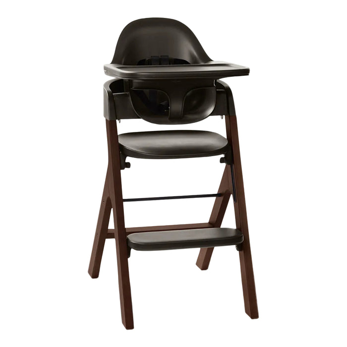 Mockingbird High Chair, Espresso Beech, Charcoal Black