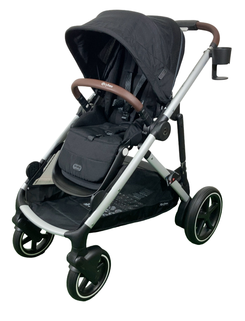 Cybex e-Gazelle S Stroller, 2024, Black, Moon Black
