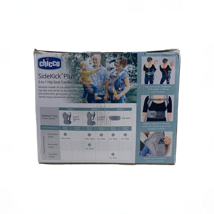 Shop Chicco SideKick Plus 3-In-1 Hip Carrier, Titanium at GoodBuy Gear