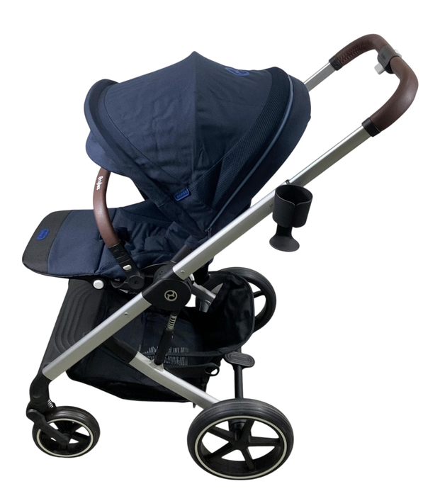 Shop Cybex Balios S Lux Stroller, 2024, Ocean Blue, Silver at GoodBuy Gear