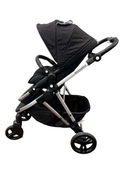 secondhand Mockingbird Single Stroller, 2020, Black, Watercolor Drops, Silver With Black Leather