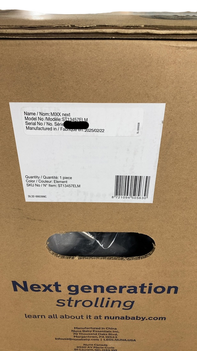 Shop Nuna MIXX Next Stroller, 2025, Element/BMW at GoodBuy Gear