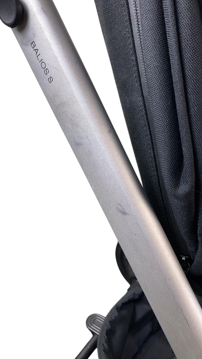 Shop Cybex Balios S Lux Stroller, 2020, Deep Black, Silver with Brown Leather at GoodBuy Gear