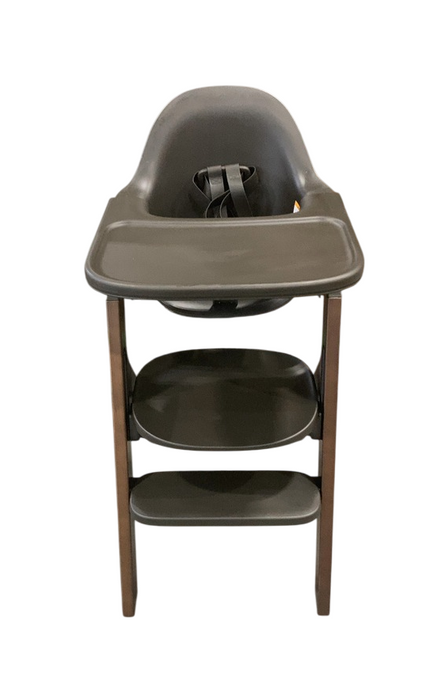 Mockingbird High Chair, Charcoal Black, Espresso Beech