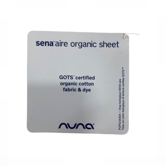 Shop Nuna Sena Aire Organic Sheet, Moonbeam at GoodBuy Gear
