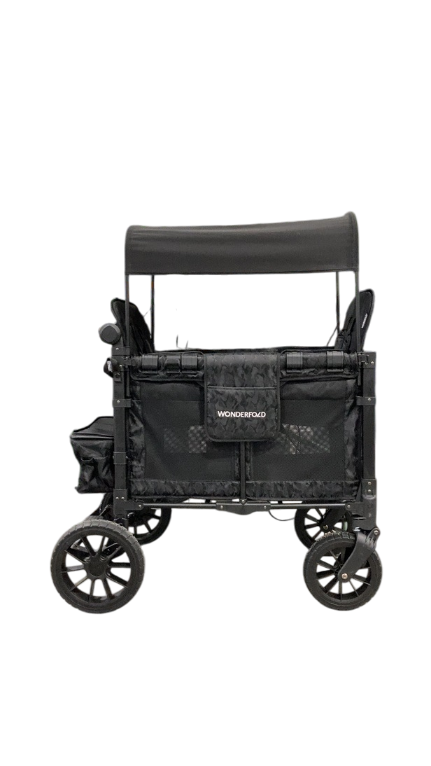 camo double stroller Wonderfold W2 Luxe Multifunctional Double Stroller Wagon, Black Camo,