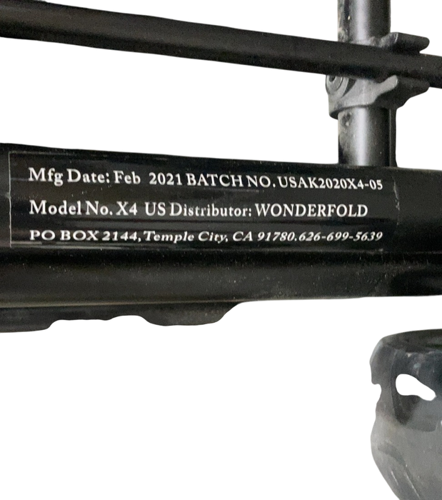 Shop Wonderfold X4 Push & Pull Quad Stroller, 2021, Black/Red/Grey at GoodBuy Gear