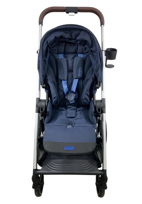 Shop Cybex Balios S Lux Stroller, 2023, Ocean Blue, Silver at GoodBuy Gear