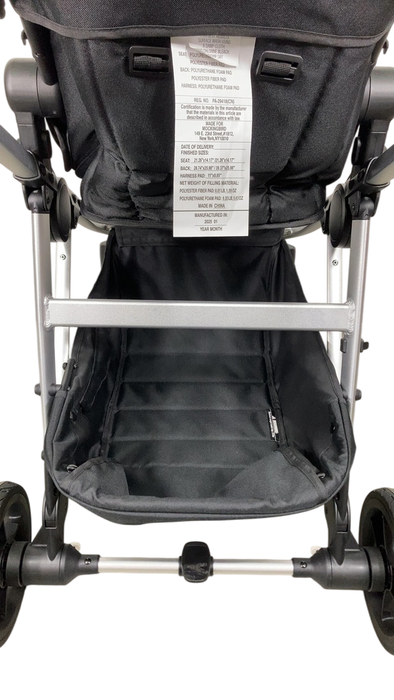 Shop Mockingbird Single to Double 2.0 Stroller, Black, Windowpane, Silver With Black Leather, 2025 at GoodBuy Gear