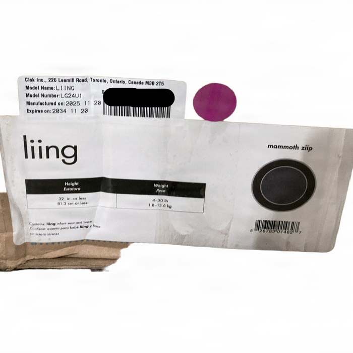 Shop Clek Liing Infant Carseat, 2025, Mammoth Ziip at GoodBuy Gear