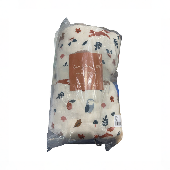 Shop Tiny Kind Baby Quilted Play Mat, Woodland Story at GoodBuy Gear