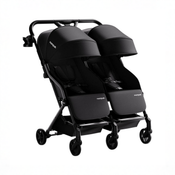 Shop Mompush Lithe Double Stroller, 2026, Black at GoodBuy Gear