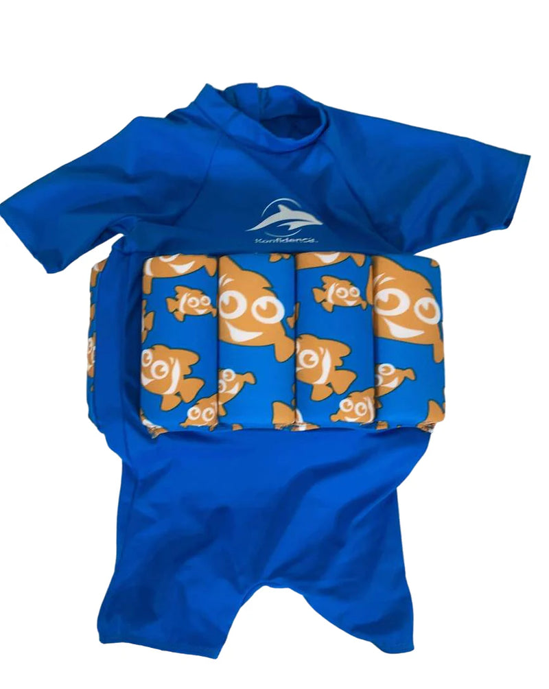 Konfidence Floatsuit, 2-3yrs/Small, Blue Cyan Clownfish