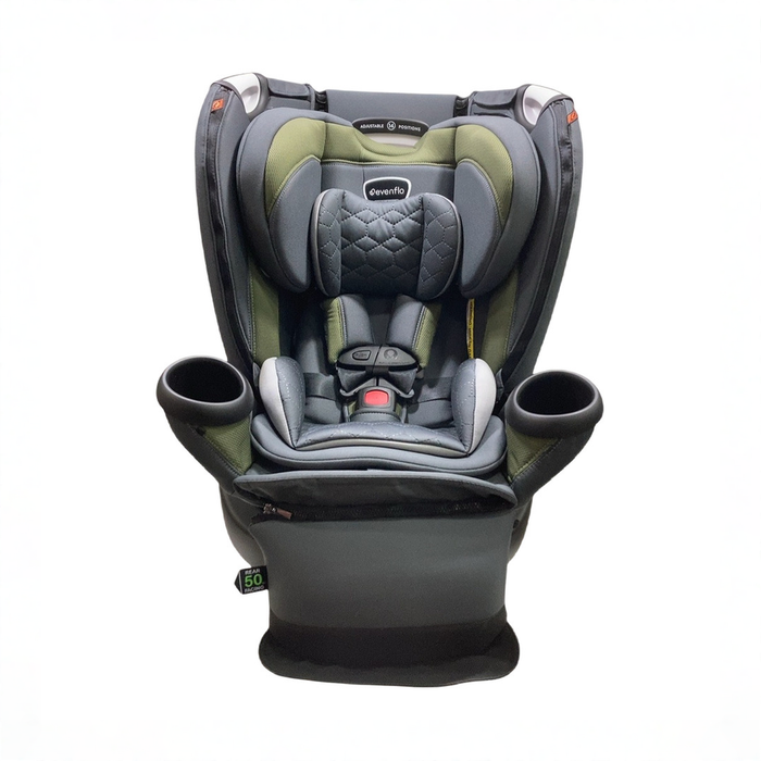 Shop Evenflo Revolve 360 Extend All-in-One Rotating Car Seat with Quick Clean Cover, 2024, Rockland Green at GoodBuy Gear
