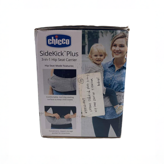 Shop Chicco SideKick Plus 3-In-1 Hip Carrier, Titanium at GoodBuy Gear
