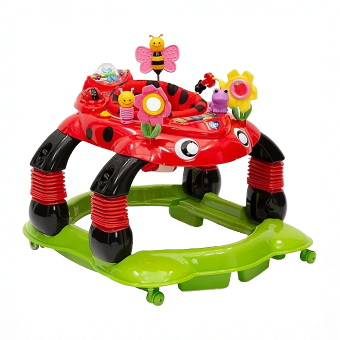 Shop Delta Children Lil' Play Station 4-in-1 Activity Walker, Red/Sadie at GoodBuy Gear