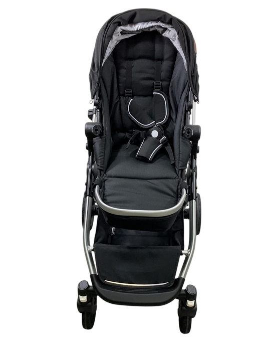 Shop Mockingbird Single to Double 2.0 Stroller, 2024, Black, Silver With Penny Leather, Watercolor Drops at GoodBuy Gear