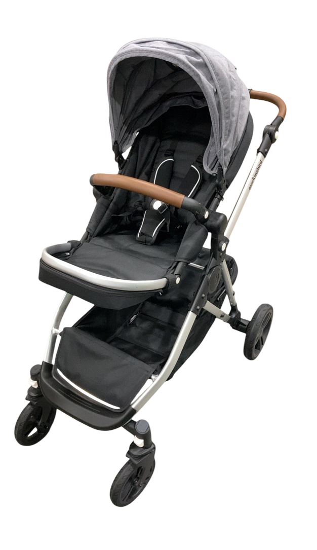 Mockingbird Single to Double 2.0 Stroller, 2025, Heather grey, Silver With  Penny Leather, Solid Grey