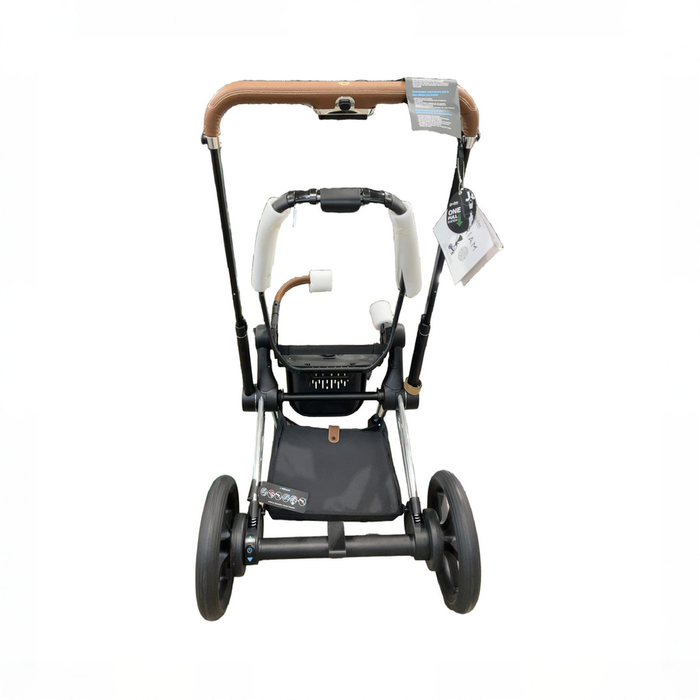 Shop Cybex E-PRIAM2 Stroller Frame And Seat, Chrome With Black Details at GoodBuy Gear