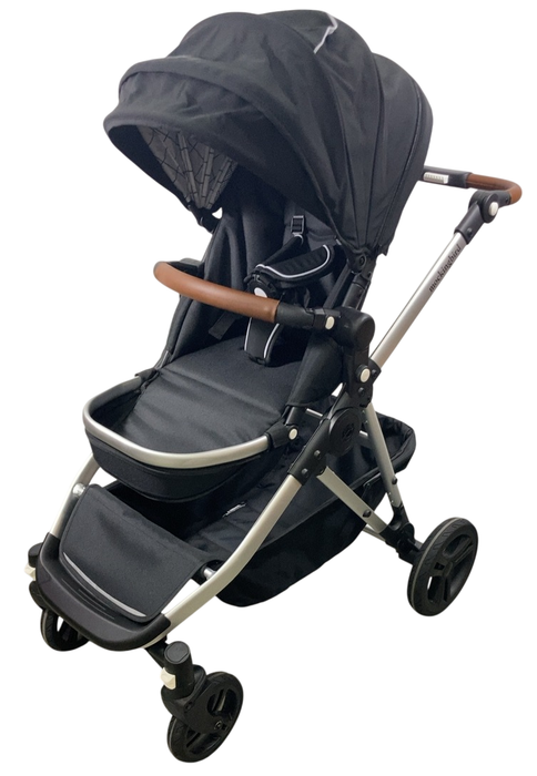 Shop Mockingbird Single to Double 2.0 Stroller, 2024, Black, Silver With Penny Leather, Windowpane at GoodBuy Gear