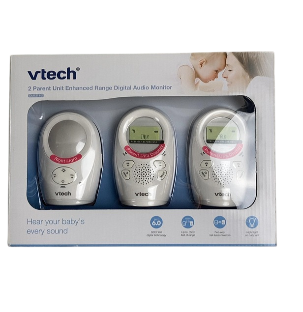 thumbnail image 2 of VTech DM1211-2 Digital Audio Baby Monitor - 2 Parent Units With 1500 Ft Range 2 of 2