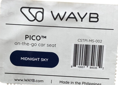 Shop WAYB Pico Portable Car Seat, 2024, Midnight Sky at GoodBuy Gear