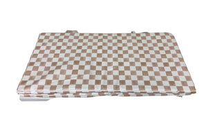 Shop Toki Kids Vegan Leather Mat Standard, Checker Toffee at GoodBuy Gear