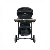 Shop Mockingbird Single to Double 3.0 Stroller, 2025, Charcoal with Penny Leather, Solid Black at GoodBuy Gear