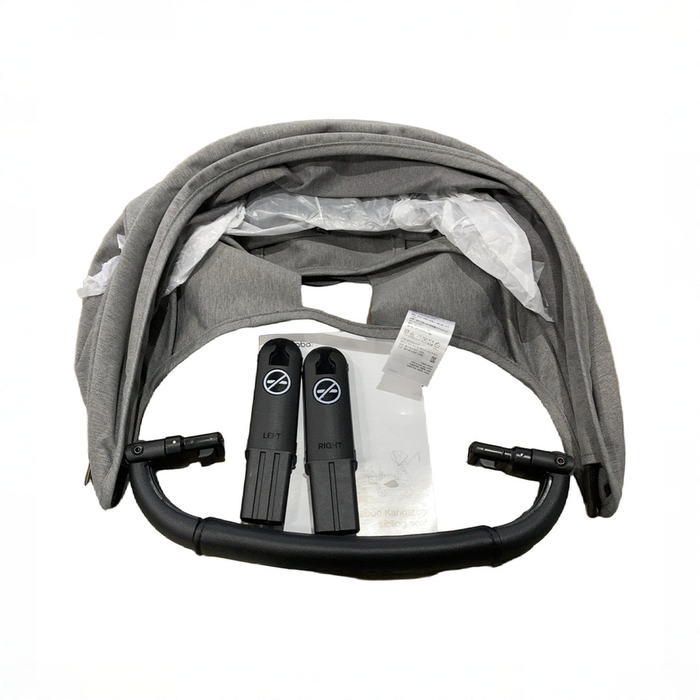 Shop Bugaboo Kangaroo Sibling Seat, Black, Moon Grey, Moon Grey at GoodBuy Gear