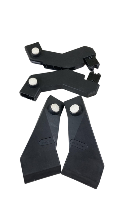 Shop Mockingbird 2nd Seat Kit with Extendable Canopy, Bloom, Silver With Penny Leather, Watercolor Drops at GoodBuy Gear