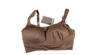 Shop Momcozy All-in-One Super Flexible Pumping Bra, Small, Chocolate at GoodBuy Gear