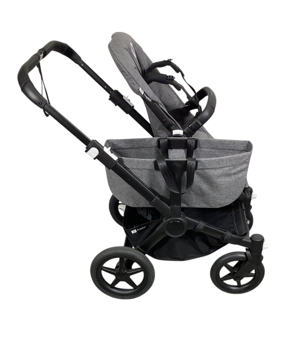 Shop Bugaboo Donkey 5 Mono Stroller, Black, Grey Melange, 2024, without Canopy at GoodBuy Gear